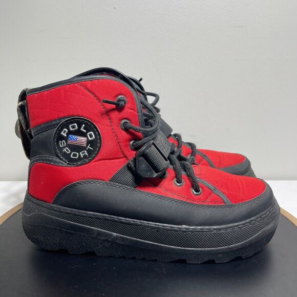 Vintage Polo Ralph Lauren Polo Sport Boots Men 9 Extreme Collection Spaceman 90s